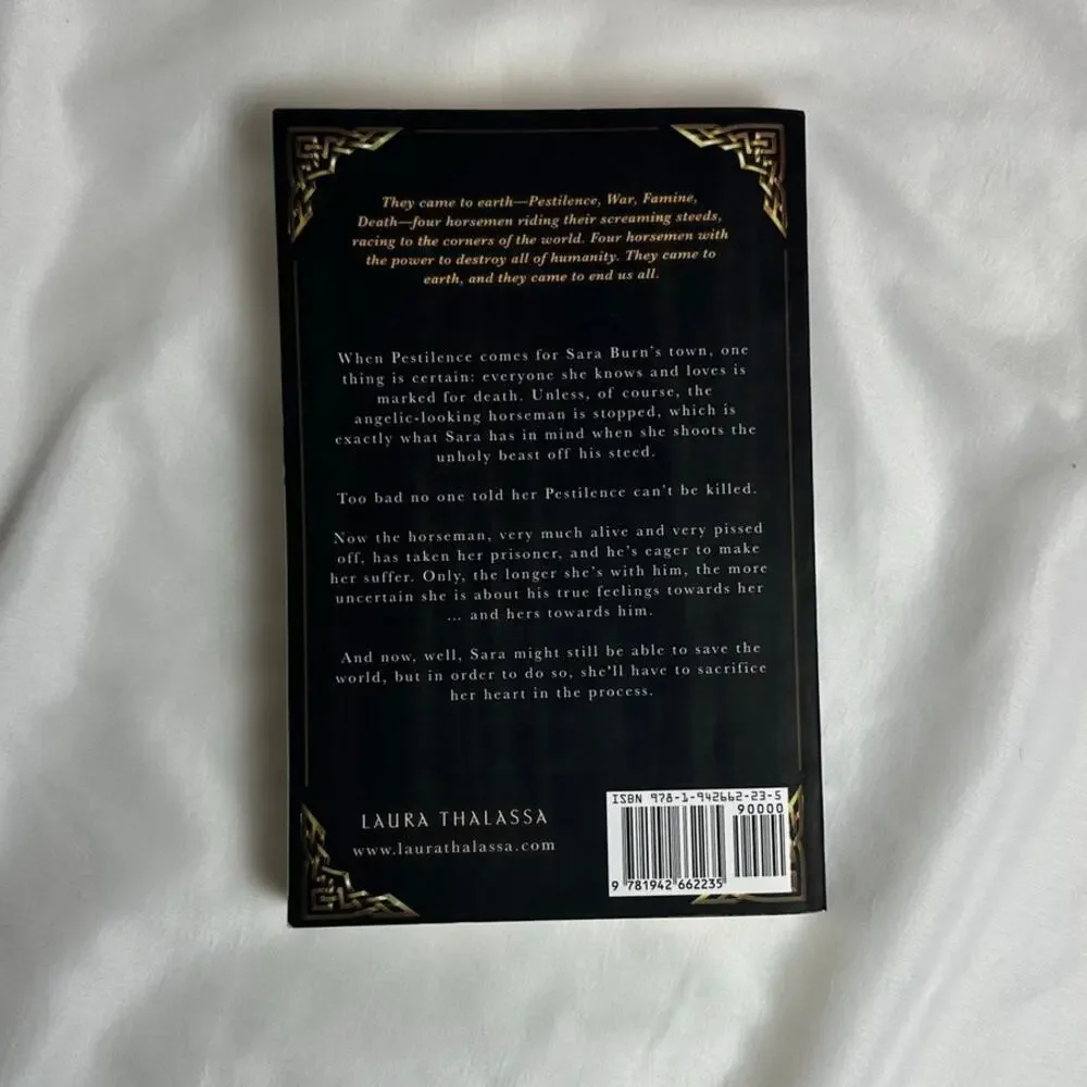 Pestilence Laura Thalassa OOP Original Indie Model Cover Paperback Four Horsemen